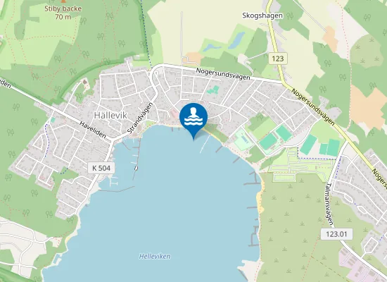 Map of HÄLLEVIKS STRAND