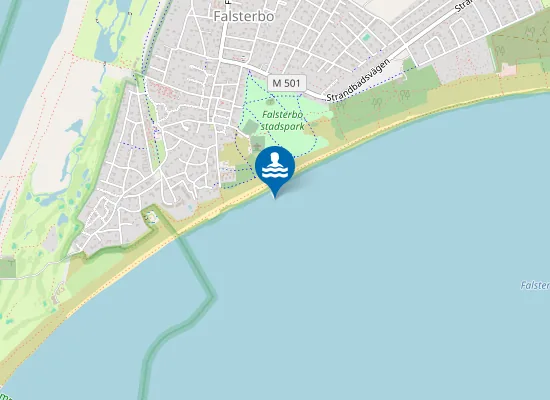 Map of Falsterbo Strandbad