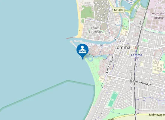 Map of HAMNHUSEN, T-BRYGGAN