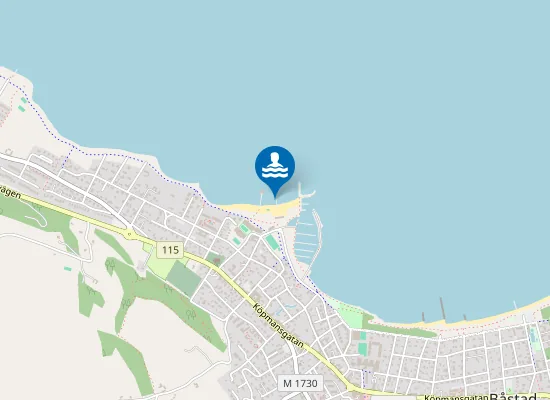 Map of SKANSENBADET, BÅSTAD HAMN