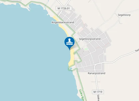 Map of SEGELSTORPS STRAND