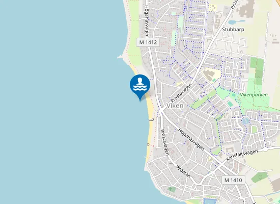 Map of Vikens Havsbad