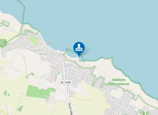 Map of Arild, Kallbadhuset