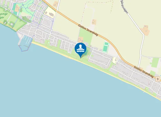 Map of GISLÖVS STRANDMARK