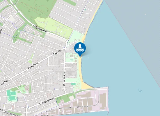 Map of Åhusbryggans Badplats