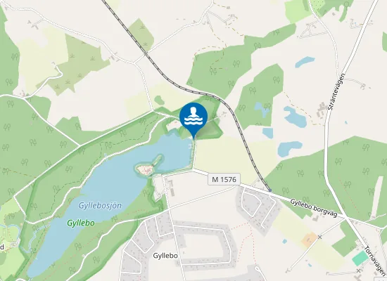 Map of Gyllebosjön