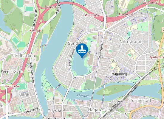 Map of SUNDSTATJÄRN