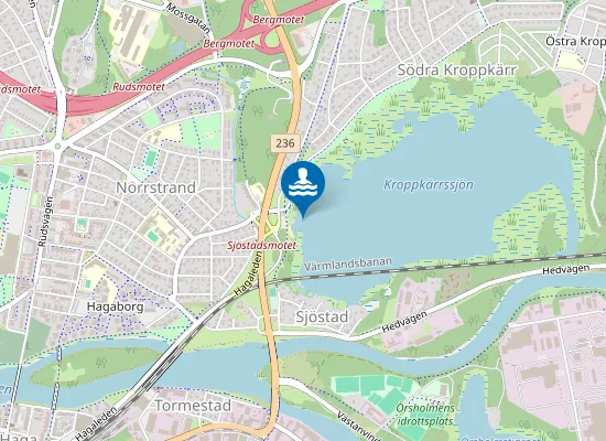 Map of KROPPKÄRRSSJÖN