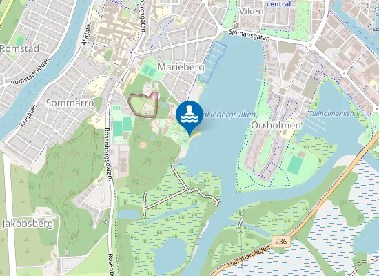 Map of MARIEBERGSSKOGEN