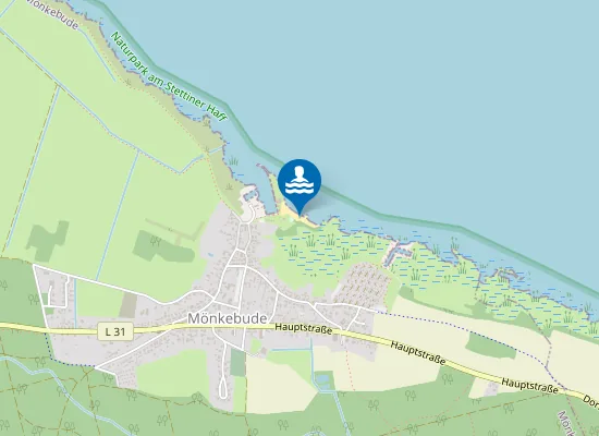 Map of STETTINER HAFF MOENKEBUDE