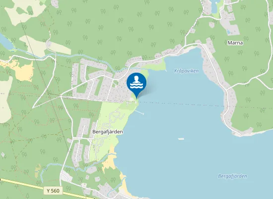 Map of Bergafjärden, Njurunda