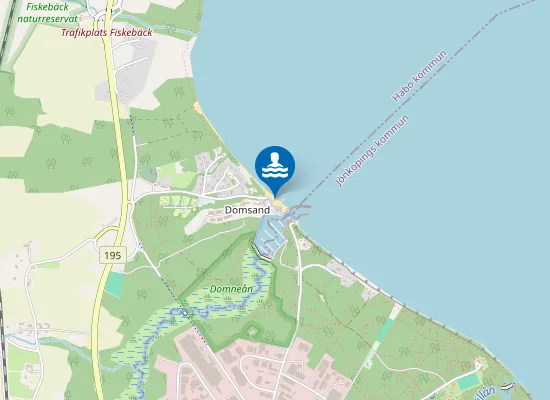 Map of VÄTTERN, DOMSAND