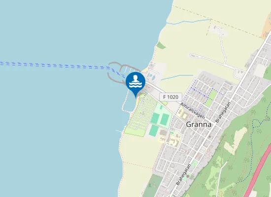 Map of Gränna strandbad