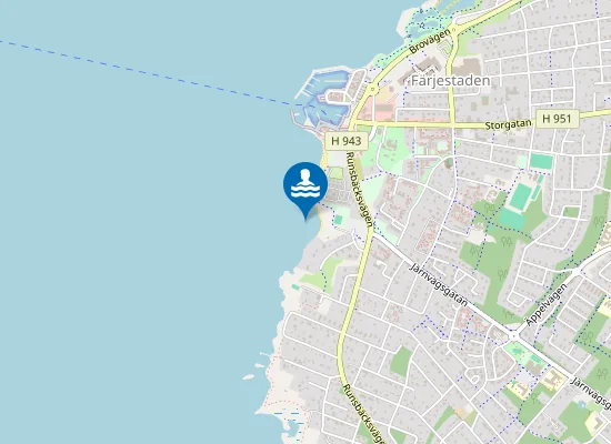 Map of Färjestaden, Granudden/Talludd