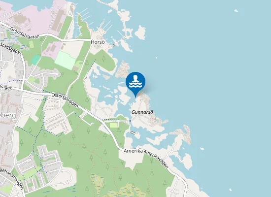 Map of GUNNARSÖ HOPPTORN