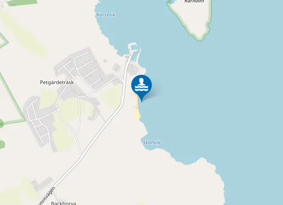 Map of KÅREHAMNS BADPLATS