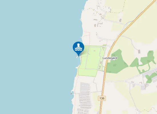 Map of LUNDEGÅRDS BADPLATS