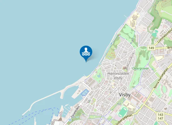 Map of Visby Havsbad