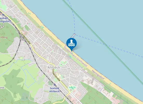 Map of OSTSEE AHLBECK SEEBRUECKE