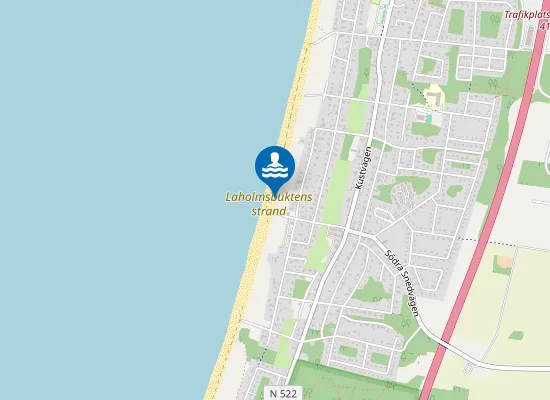 Map of LAHOLMSBUKTEN, KOLONIVÄGEN