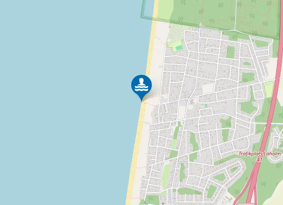 Map of LAHOLMSBUKTEN, BIRGER PERS VÄG