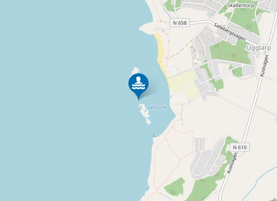 Map of UGGLARP S VASSVIK