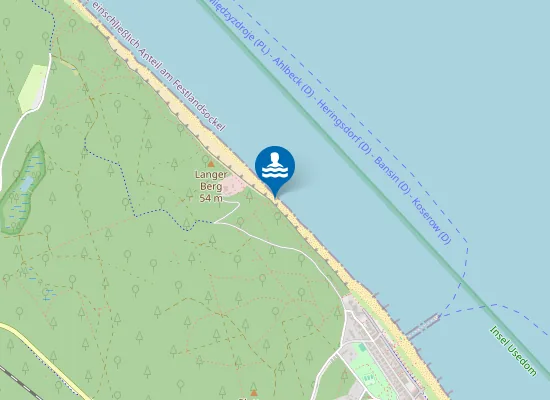 Map of OSTSEE BANSIN LANGENBERG