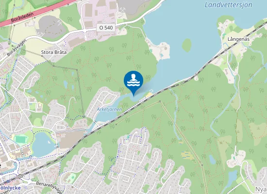 Map of LANDVETTERSJÖN-FRÖKENS UDDE