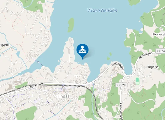 Map of Västra Nedsjön