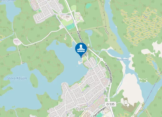 Map of KÅSJÖN, BARNBRYGGAN