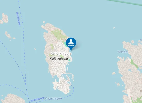 Map of KÄLLÖKNIPPLA TRANBÄRSVIKEN