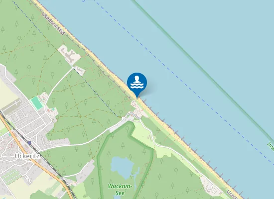 Map of OSTSEE UECKERITZ DLRG