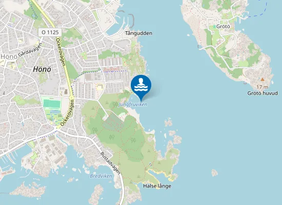 Map of HÖNÖ, JUNGFRUVIKEN