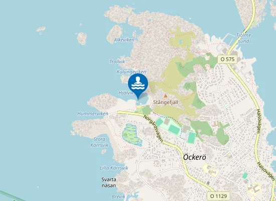 Map of ÖCKERÖ, HJÄLVIK