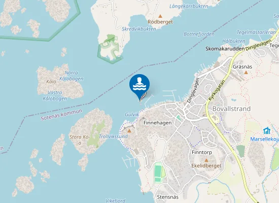 Map of BOVALLSTRAND, BADHOLMARNA