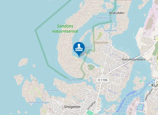 Map of SANDÖN, SMÖGEN