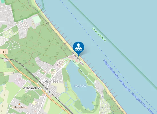 Map of OSTSEE KOELPINSEE HAUPTSTRAND
