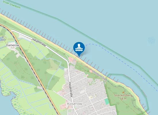 Map of OSTSEE KOSEROW KURPLATZ