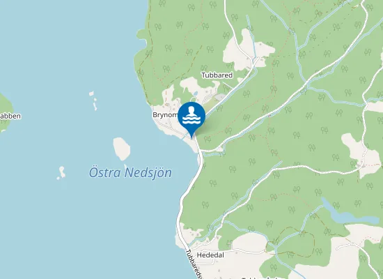 Map of Ö:A NEDSJÖN, TUBBARED