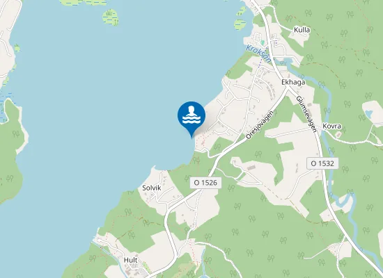 Map of Ö:A ÖRESJÖN, MOS STRAND