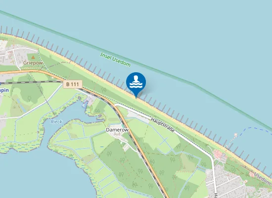 Map of OSTSEE KOSEROW FKK PARKPLATZ