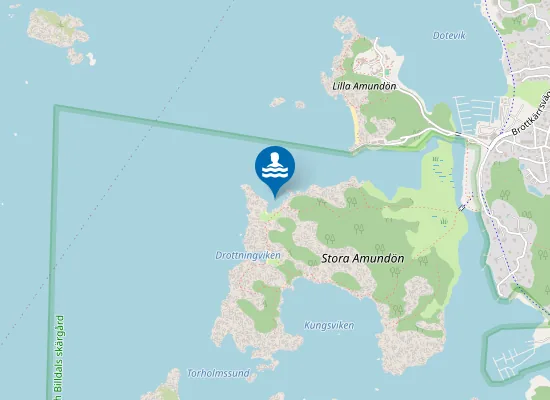 Map of STORA AMUNDÖN