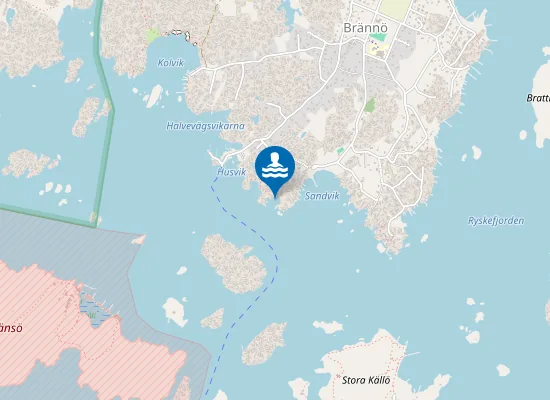 Map of Brännö Ramsdal