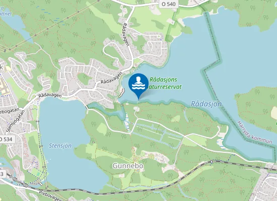 Map of RÅDASJÖN