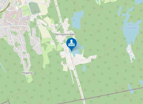 Map of SÖDRA BARNSJÖN