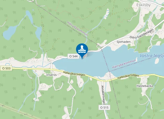 Map of Västra Ingsjön