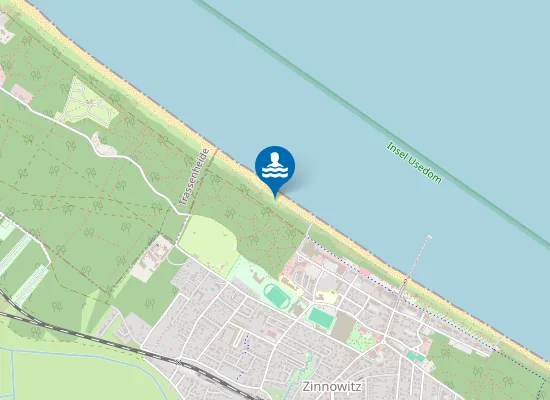 Map of OSTSEE ZINNOWITZ CAMPINGPLATZ