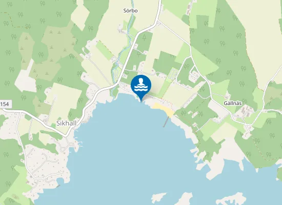 Map of Vänern, Sikhall