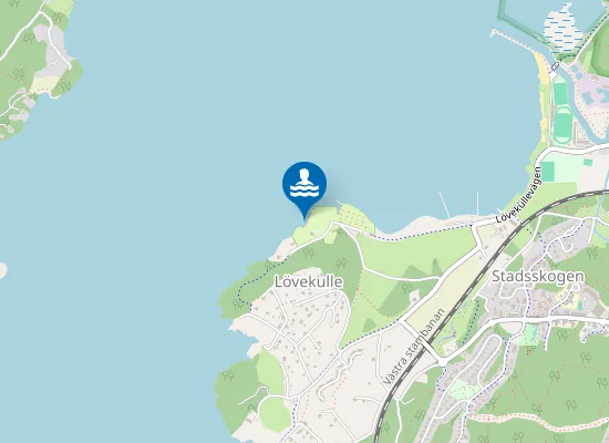 Map of MJÖRN, LÖVEKULLE CAMPING