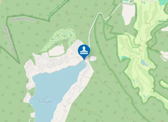 Map of SIMSJÖN STORA BADVIKEN